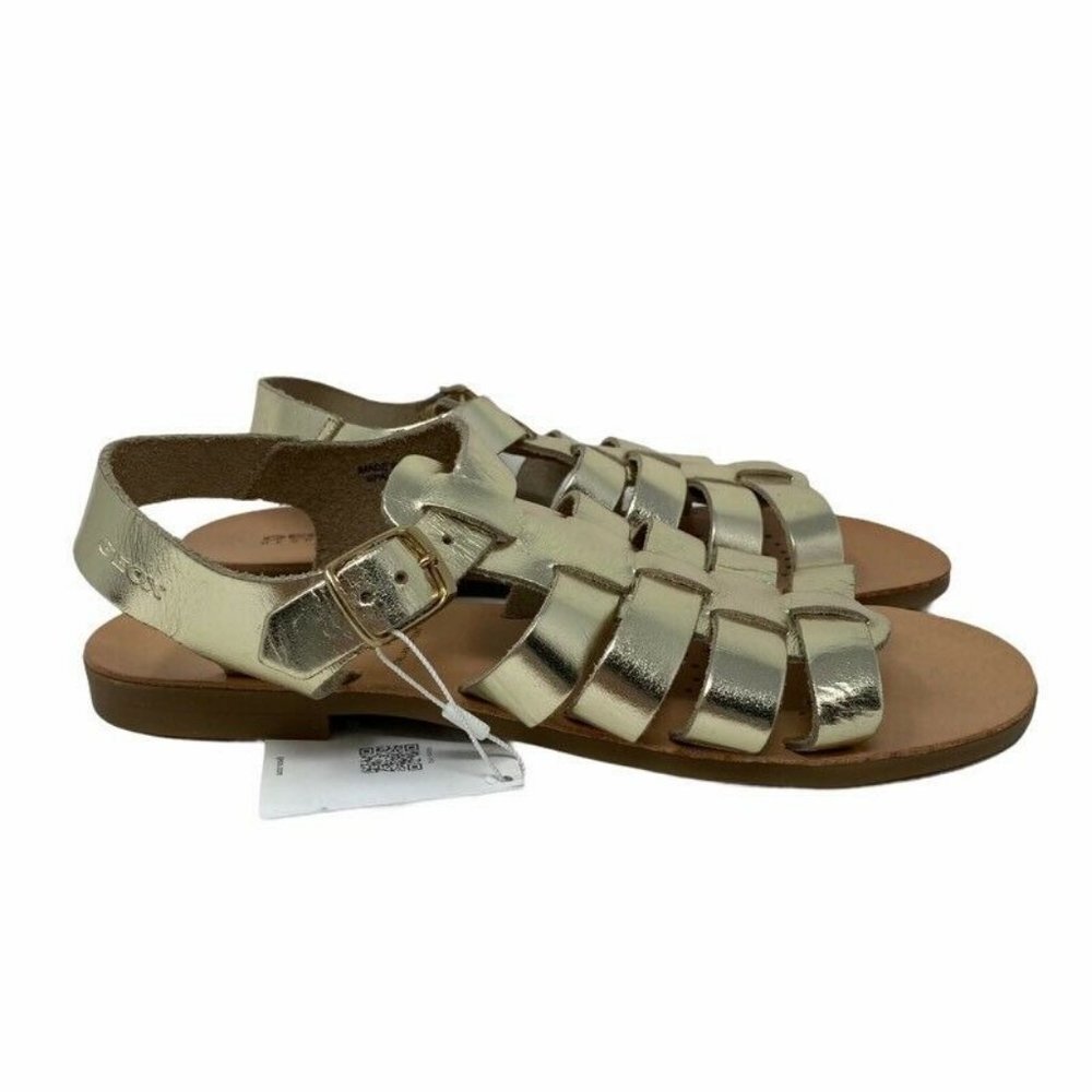 NEW Geox Respira Strappy Sandals Metallic Gold 39